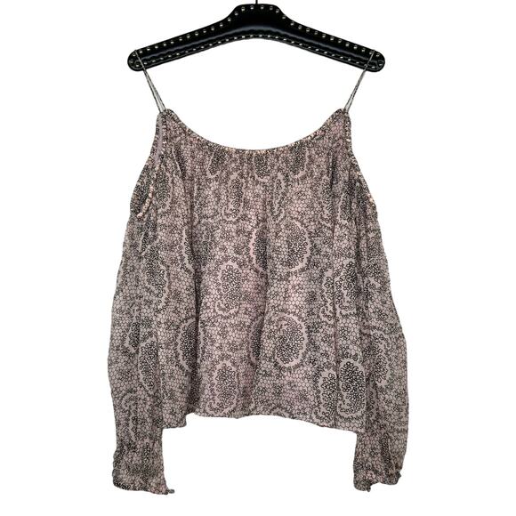 Elizabeth and James Paisley Cold Shoulder Maylin Blouse Medium NWT - Picture 2 of 15
